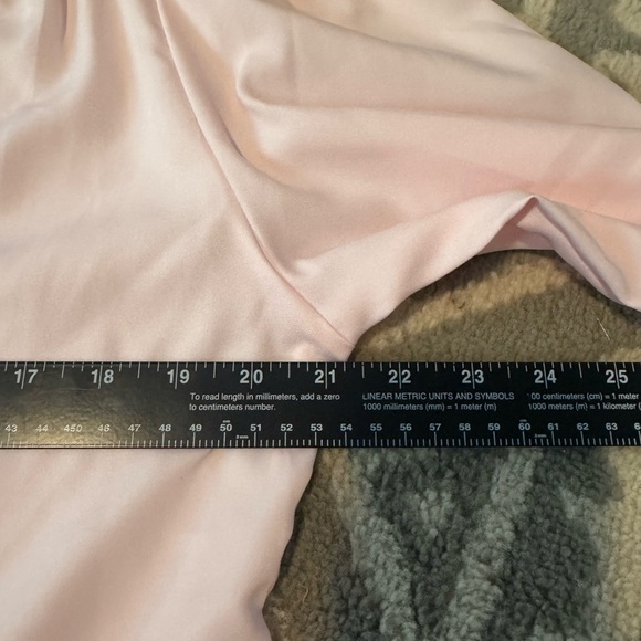 Vintage Blouse Floral Appliqué Women's Size 14 Pink Long Sleeve Button Shirt Top - Picture 9 of 9